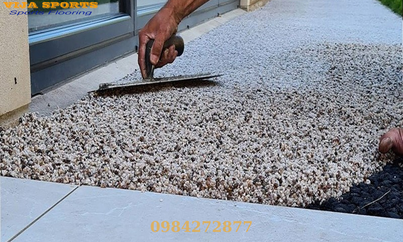 Cấu Tạo Sàn Polymer Sỏi Rửa