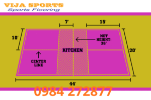 Quy định sân pickleball chuẩn