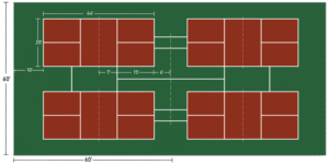chuyển đổi sân tennis thành pickleball