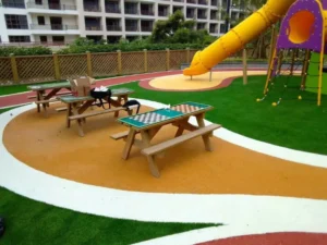 Thi công sàn EPDM sân chơi