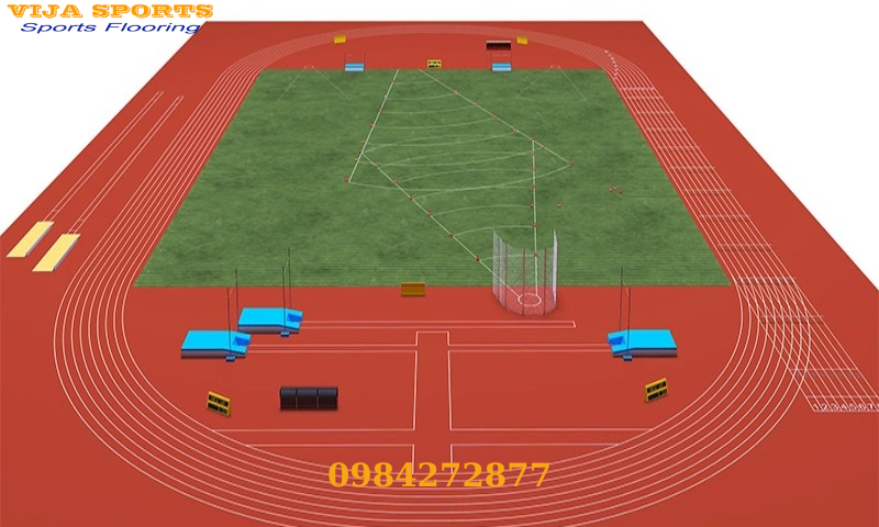 Cấu tạo mặt đường chạy điền kinh