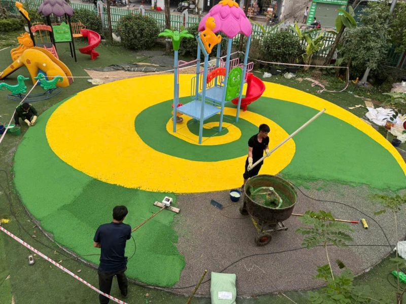 xử lý bong tróc sàn epdm