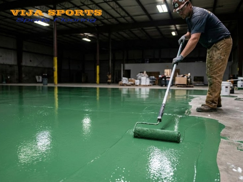 Cách sơn sàn epoxy